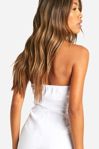 Combishort bustier - Blanc