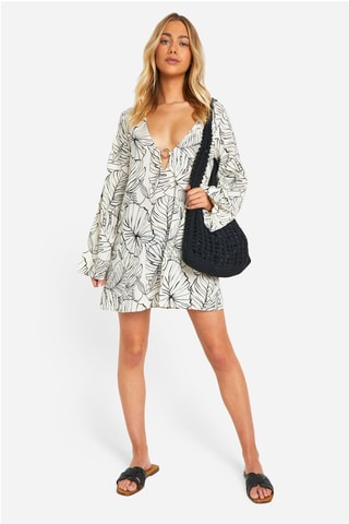 Robe patineuse - Blanc et noir