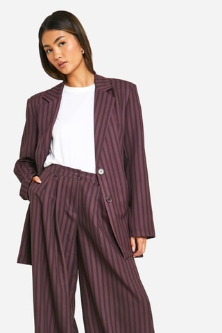 Pantalon wide legs - Marron