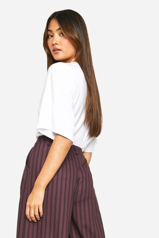 Pantalon wide legs - Marron