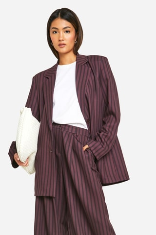Pantalon wide legs - Marron