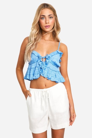 Crop top - Bleu