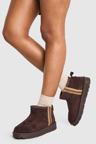 Bottines fourrées - Marron