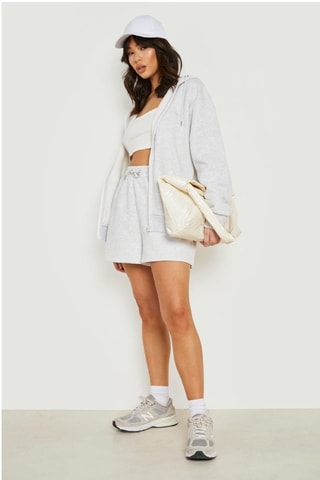 Sweat à capuche et short - Gris