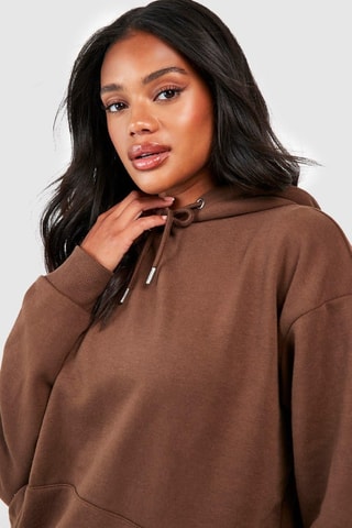 Sweat à capuche et short - Marron