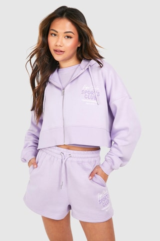 Sweat à capuche - Lilas