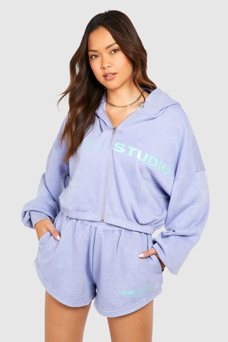 Sweat à capuche - Bleu