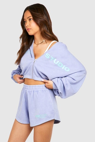 Sweat à capuche - Bleu