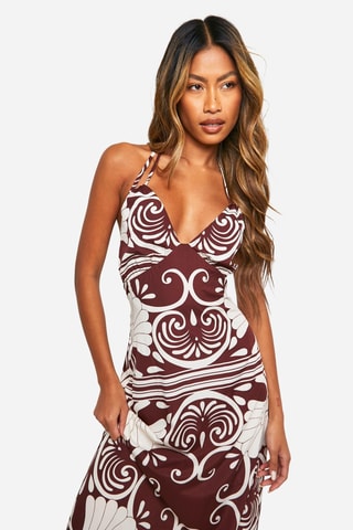 Robe longue - Marron