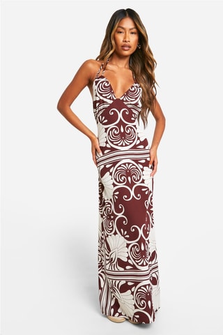 Robe longue - Marron