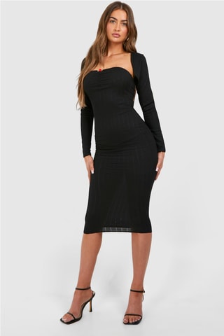 Robe midi - Noir