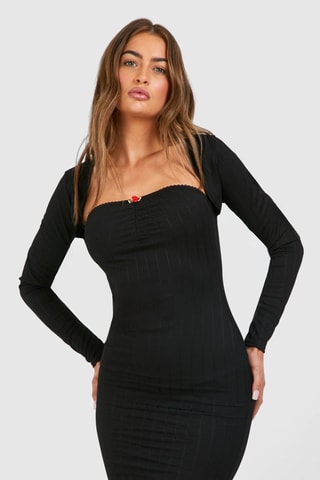 Robe midi - Noir
