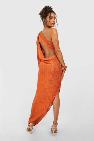 Robe asymétrique - Orange
