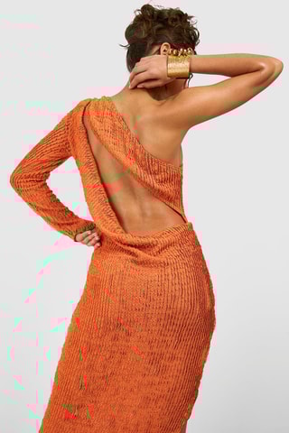 Robe asymétrique - Orange