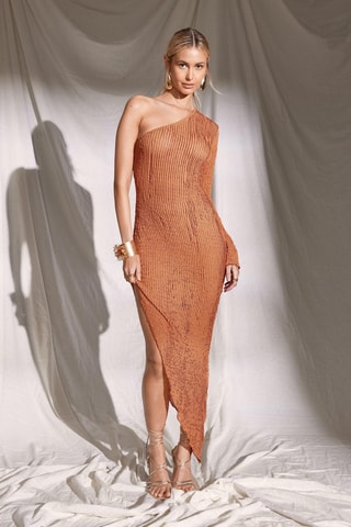 Robe asymétrique - Orange