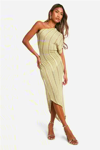 Robe asymétrique - Vert clair