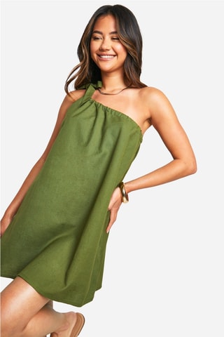 Robe asymétrique - Kaki