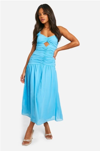 Robe midi - Turquoise