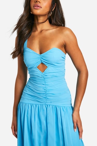 Robe midi - Turquoise