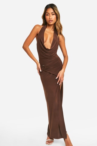 Robe longue - Marron