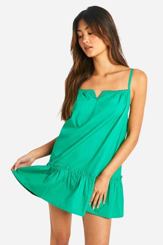 Robe taille basse - Vert