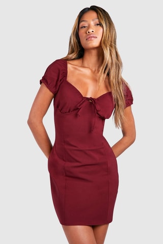 Robe fourreau - Rouge