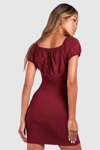 Robe fourreau - Rouge