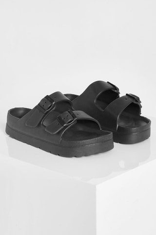 Mules plateformes - Noir