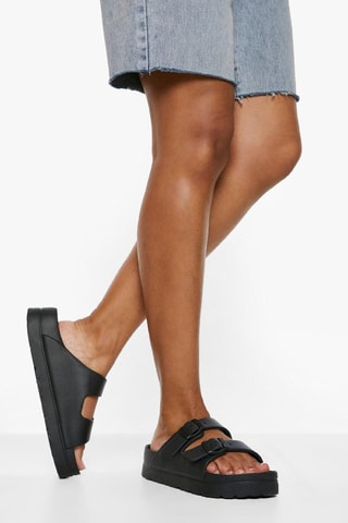 Mules plateformes - Noir