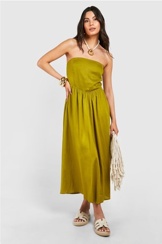 Robe bustier - Kaki