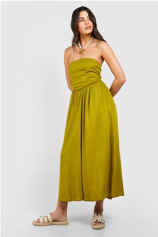 Robe bustier - Kaki