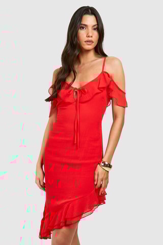 Robe droite - Rouge