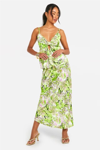 Top et jupe midi - Vert