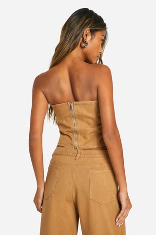 Crop top bustier - Beige
