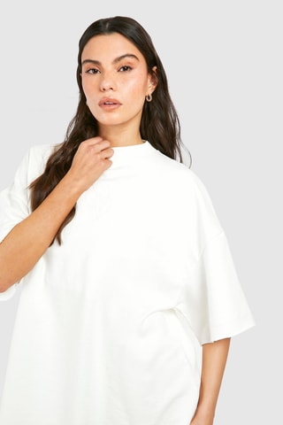 T-shirt oversize et jupe longue - Ecru