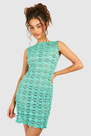 Robe droite - Vert