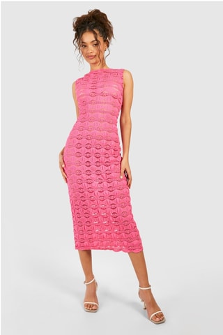 Robe midi - Rose