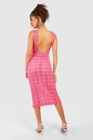 Robe midi - Rose