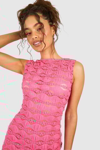 Robe midi - Rose