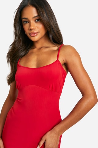 Robe fourreau - Rouge