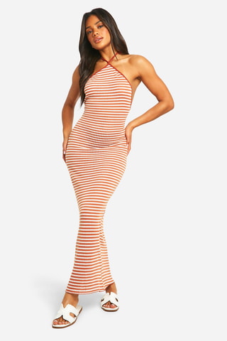 Robe longue - Rouge brique