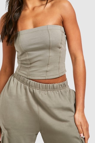 Top bustier et jogging - Kaki