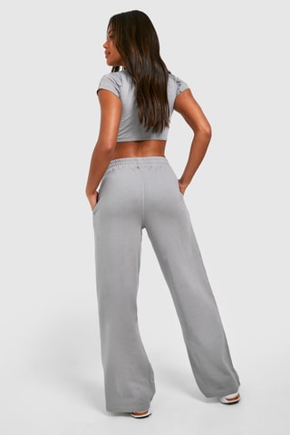 Crop top et pantalon - Gris
