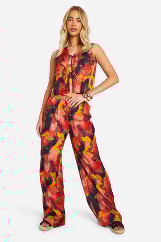 Chemisier tie and dye - Orange