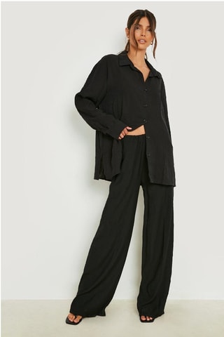 Pantalon wide legs - Noir