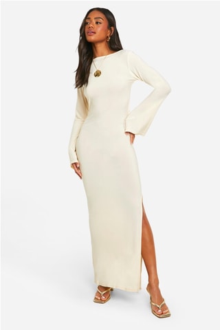 Robe longue - Crème