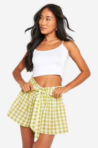 Short taille haute - Vert citron