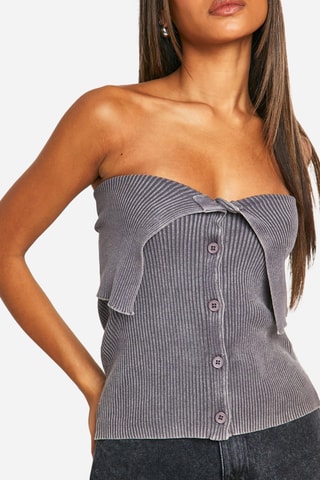 Top bustier - Taupe