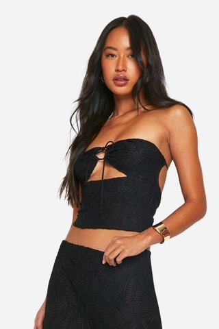 Crop top bustier - Noir