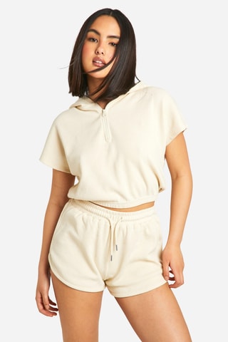 Sweat et short - Beige